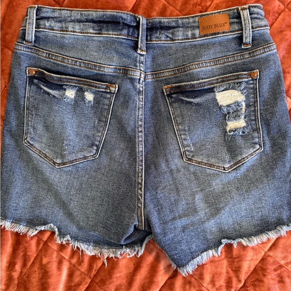 Ms Sunny - Judy Blue Hi-rise sun embroidery cut off shorts ☀️ - Picture 2 of 11